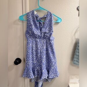 Twenty Ten Blue Floral Halter Romper